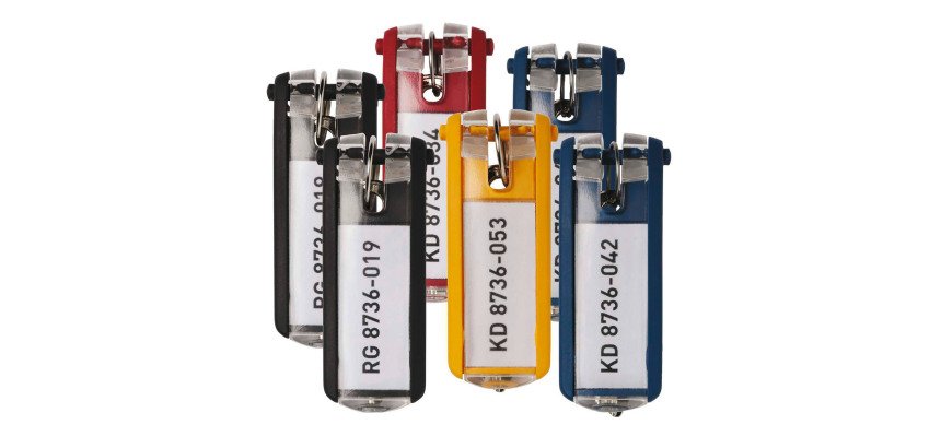 6 porte-clés KEYCLIP pour armoire à clé Durable