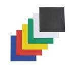 Paquet de 6 plaques aimantées 15 x 15 cm - assorties