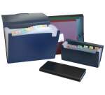 Carpeta con fuelle acordeón color negro Folio