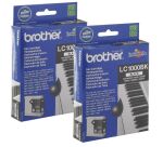 Brother LC1000 Pack cartouche de 2 couleurs noire pour imprimante jet d'encre