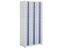 Weiße Fächerschrank Clen 3 Reihen 90 Schubladen 6 cm