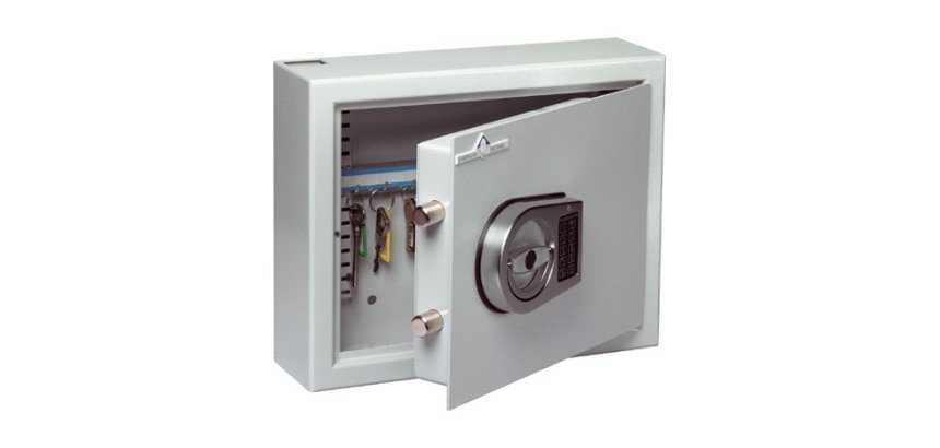 Armoire haute sécurité 10 clés Hartmann fermeture à serrure électronique gris clair