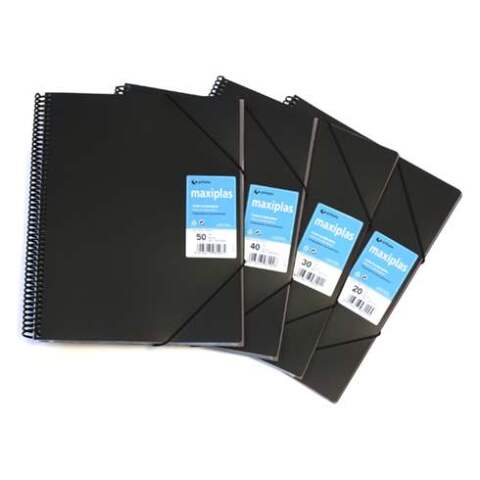 Protegedocumentos Maxiplas 30 Fundas Negro