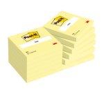Notes Post-it jaune 76 x 76 mm - bloc de 100 feuilles