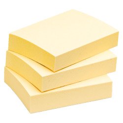 Notes repositionnables jaune classique Post-it 38 x 51 mm - bloc de 100 feuilles