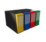 Bloc de classement Oxford Alpina 25 dossiers standard dos 1,5 cm - couleurs assorties - Paquet de 5