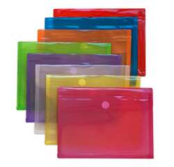 Sobres con fuelle translúcidos Folio Multiline Paquete de 5