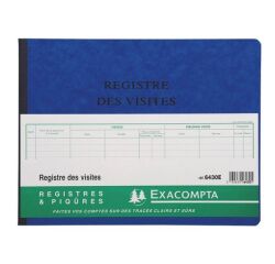 Registre des visites Exacompta 6430E, 24 x 32 cm 80 pages