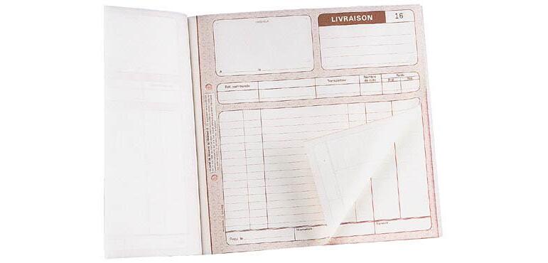 Cahier de livraison Manifold Le Dauphin autocopiant 21 x 21 cm 50 pages double exemplaires