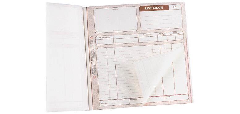 Cahier de livraison Manifold Le Dauphin autocopiant 21 x 21 cm 50 pages double exemplaires