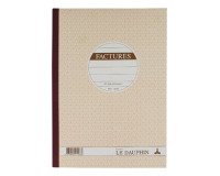 Cahier de facture Manifold Le Dauphin autocopiant A4 50 pages triple exemplaires