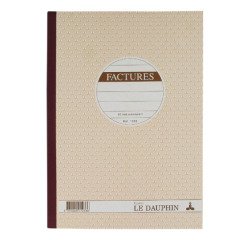 Cahier de facture Manifold Le Dauphin autocopiant A4 50 pages triple exemplaires