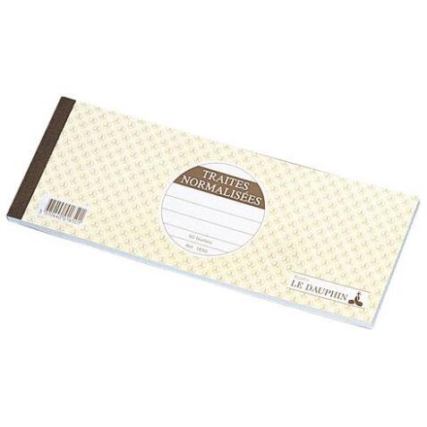 Carnet Manifold 'Traites' Le Dauphin - 50 feuillets 101 x 270 mm