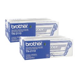 Toner imprimante laser noir Brother TN-2110 - Duopack