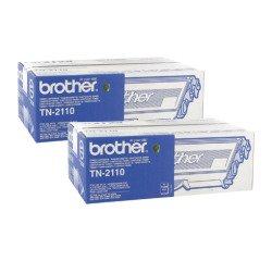 Toner imprimante laser noir Brother TN-2110 - Duopack