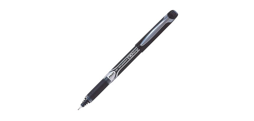 Stylo roller Pilot Hi-tecpoint V10 Grip à capuchon pointe 1 mm - écriture large