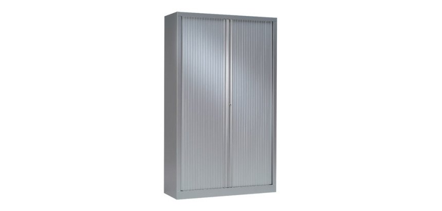 Armoire haute à rideaux monoblocs Eco-conçues 198 x 120 cm corps aluminium