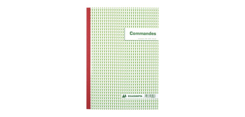 Cahier de commande Manifold Exacompta autocopiant A4 50 pages triple exemplaires