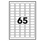 Etiquettes adresses Avery recyclées laser38,1 x 21,2 mm LR 7651 - Boîte de 6500