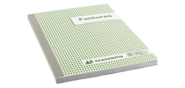 Cahier de facture Manifold Exacompta autocopiant 14,8 x 21 cm 50 pages double exemplaires