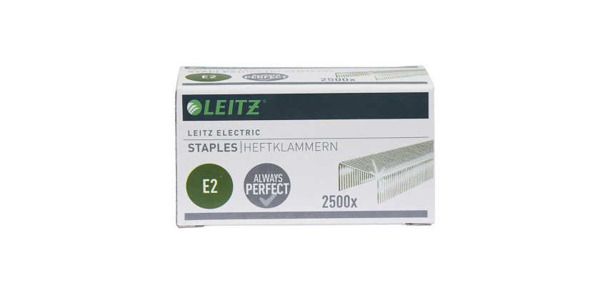 Agrafe Leitz pour agrafeuse électrique 5533 galvanisée - Boîte de 2500