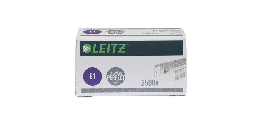 Agrafe Leitz E1 pour agrafeuse électrique 5532 galvanisée - Boîte de 2500