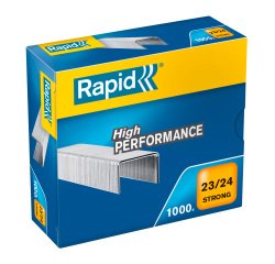 Grapas Rapid 23/24 galvanizada Caja de 1000
