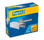 Agrafes Rapid 23/24 forte galvanisée - Boîte de 1000