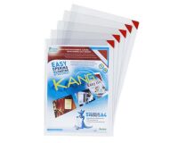 Fundas Adhesivas Kang Easy A4 - Paquete de 5 colores rojo
