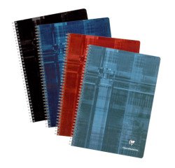 Heft Clairefontaine Spirale 180 Seiten 21 x 29,7 cm liniert sortierte Farben