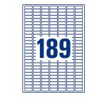 Étiquettes enlevables Avery 25,4 x 10 mm L 4731 25 - Boîte de 4725