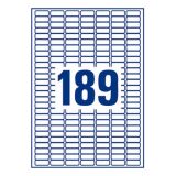 Étiquettes enlevables Avery 25,4 x 10 mm L 4731 25 - Boîte de 4725