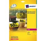 Etiquettes Avery ultra résistantes 210 x 297 mm L6111-20 jaune - Pochette de 20