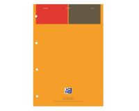 Course bloc 21x29.7cm lined white 4-holed perforation