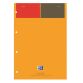 Course bloc 21x29.7cm lined white 4-holed perforation