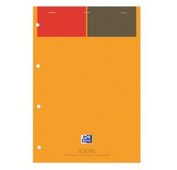 Course bloc 21x29.7cm lined white 4-holed perforation