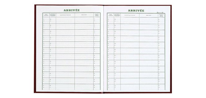 Registre corrigé courrier à l'arrivée Le Dauphin 41145