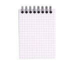 Bloc bureau Rhodia noir spirale 80 feuilles 5 x 5 cm n° 11 format 7,5 x 10,5 cm