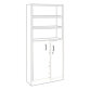 Jeu de 2 portes basses pleines H 105 x L 90 cm Book Case Plus