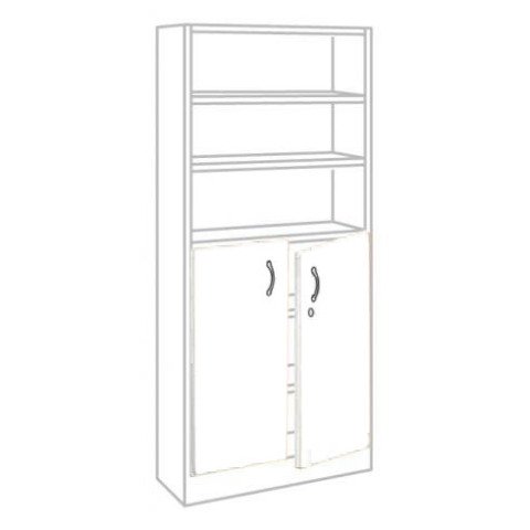 Lote de 2 Puertas Book Case Plus Blanco