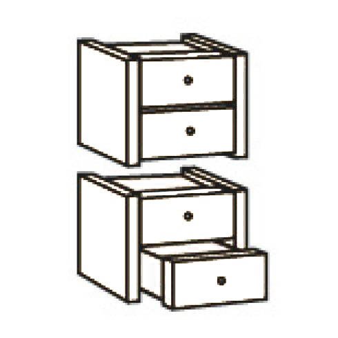 Lot de 4 tiroirs pour bibliothèque colonne Book Case Plus