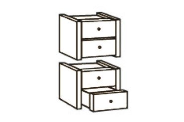 Cabinet 4 drawers Book Case Plus white