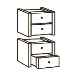 Cabinet 4 drawers Book Case Plus white