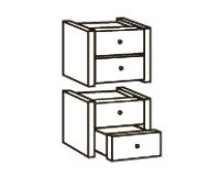 Lote de 4 Cajones Book Case Plus Blanco