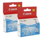 Canon CLI 521 Pack cartouche de 2 cyan pour imprimante jet d'encre