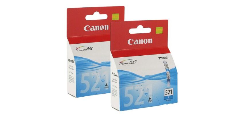 Kartusche Canon CLI 521C Zyan Pack von 2