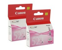 Canon CLI 521M Pack cartouche de 2 magenta pour imprimante jet d'encre
