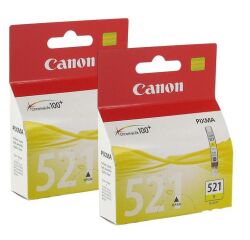 Multipack 2 cartridges CL 521Y geel voor inkjetprinter