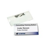 Badge Avery with safety-pin Avery 40 x 75 mm - box of 100