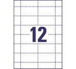 Badge Avery à épingle 40 x 75 mm - Boîte de 100